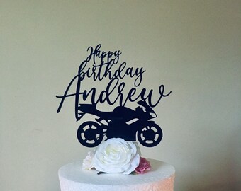 Motorcycle Cake Top Etsy Ireland