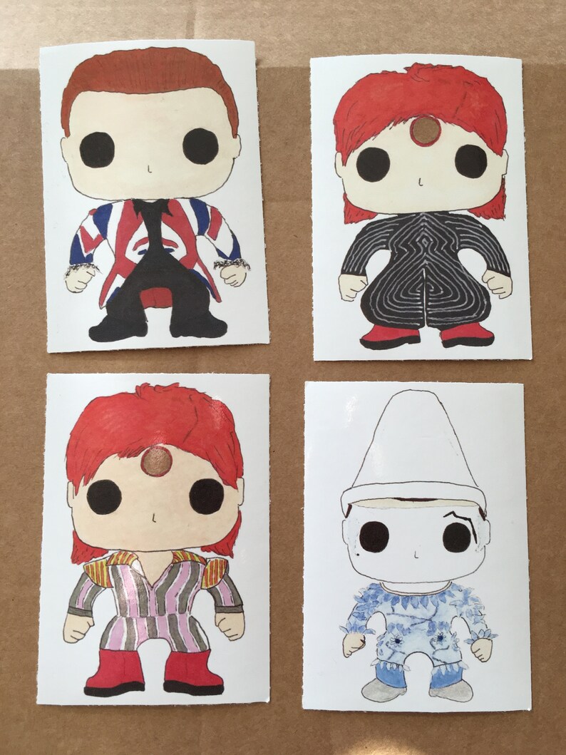 David Bowie Funko Pop Figure Style vinyle autocollant ensemble Etsy