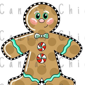 TEMPLATE: Gingerbread Man Door Hanger Template