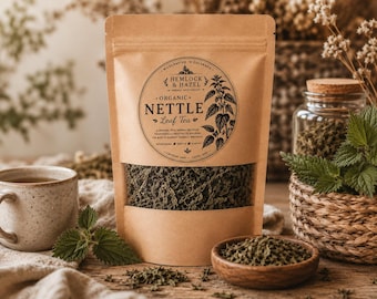 Organic Wildcrafted Nettle Leaf Tea | Hand Harvested Herbal Infusion (Caffeine Free)