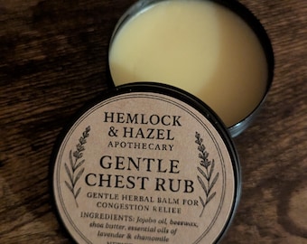 Kid-Safe Chest Rub Balm: Lavender Chamomile Natural Congestion Relief