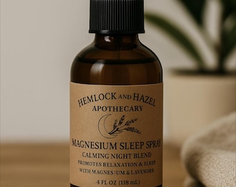 Magnesium Sleep Spray | Lavender Calming Mist | Natural Aromatherapy 4 oz