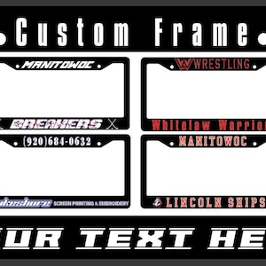 Custom license Plate Frame