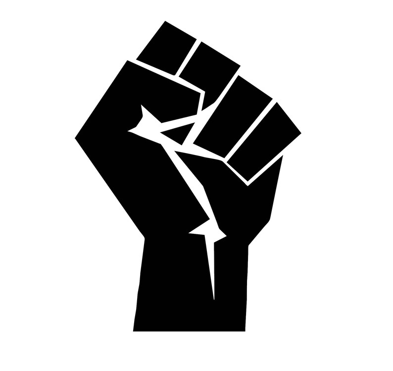 Raised fist Decal/Raised Fist Sticker/BLM Decal/Revolt | Etsy