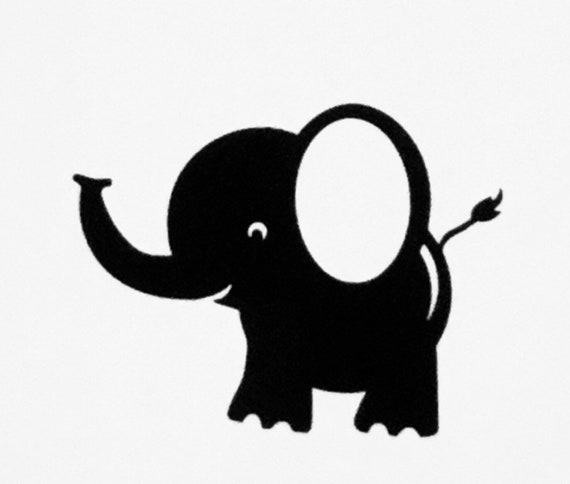 Elephant decal vinyl Sticker/Cute Elephant Decal/Baby | Etsy