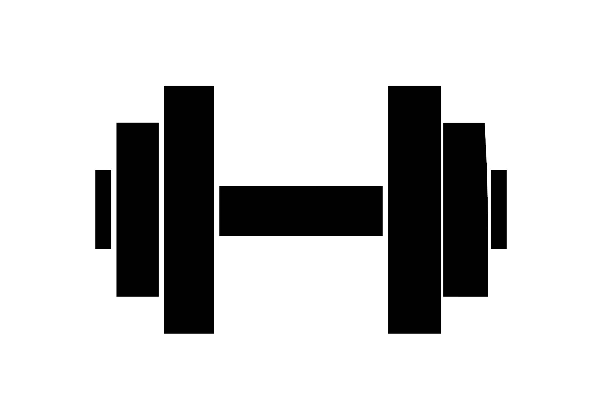 Dumbbell Decal/weight Decal Sticker/gym Decal/ Excersizing | Etsy