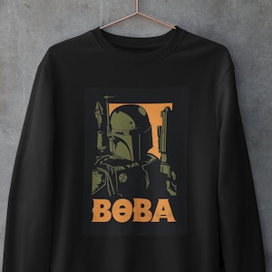 Star Wars: Boba Fett Sweatshirt | Mandalorian | Empire Strikes Back | Return of the Jedi | Book of Boba Fett | Ships from the US