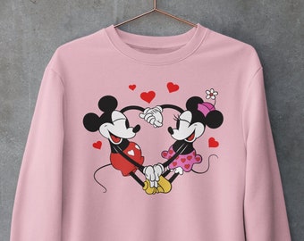 Disney Mickey & Minnie Heart Valentine's Day Sweatshirt and T-Shirts | Sweethearts Night | Disney After Dark