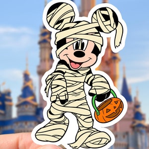 Disney Mickey Mouse in Mummy Costume Sticker | Waterproof