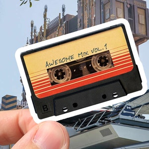 Guardians of the Galaxy Awesome Mix Volume 1 tape Sticker | Waterdicht en UV-bestendig