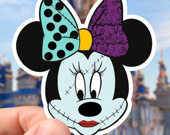 Disney Nightmare Before Christmas Minnie Mouse as Sally Sticker | Waterproof