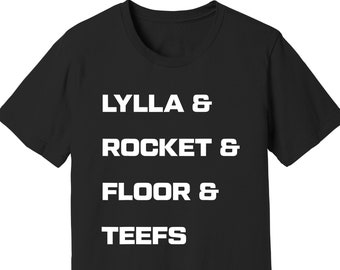 Camiseta Guardianes de la Galaxia Vol 3 / Lylla and Rocket and Floor and Teefs / Lote 89