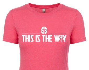 The Mandalorian Shirt / Disney Shirt / Star Wars Shirt / This Is The Way / material tri-blend muy suave / regalo de Navidad / Barcos desde los EE. UU.