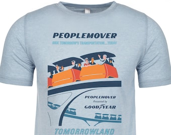 Camiseta con póster de la atracción original Peoplemover de Disney