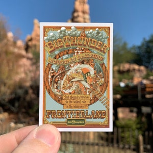 Montanha grande do trovão de Disney <br>de <br> Entrega Rápida? À prova d'água | Pôster original da atração