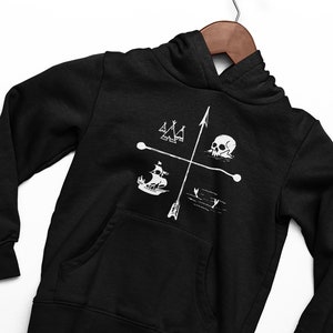 Disneys Peter Pan Sweatshirt | Neverland Karte mit Skull Rock, Jolly Roger, Mermaid Lagoon und Indian Camp