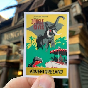 Disney Jungle Cruise Sticker | Waterproof | Original Attraction Poster