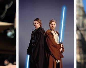Star Wars Anakin Skywalker and Obi-Wan Kenobi portrait waterproof Sticker