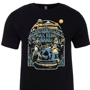 Camisa máxima da banda de Star Wars Rebo | Palácio de Jabba | Livro de Boba Fett | Retorno dos Jedi | Mandaloriano