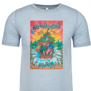 Disney-tröja | Splash Mountain | Original Disney-affisch | Disneyland | Walt Disney World | Vintage | Disney-semester
