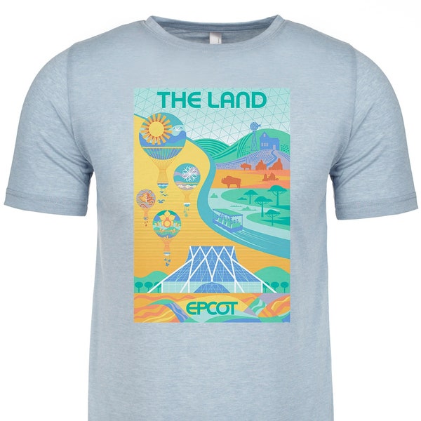 Disney's Epcot The Land Shirts and Tanks | Original Disney ride poster | Disney Vacation | Walt Disney World | Vintage