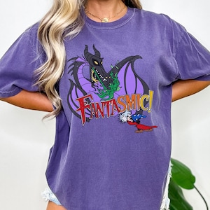 Camisa unissex Disney Fantasmic Vintage estilo angustiado | Disneylândia e Walt Disney World