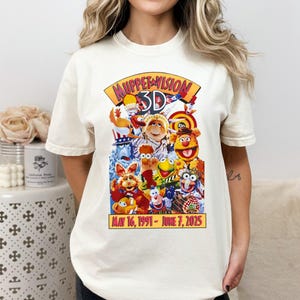 Maglietta unisex vintage Disney Muppet Vision 3D / Sipario finale 1991-2025 / Walt Disney World