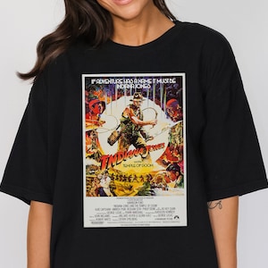 Indiana Jones and the Temple of Doom Unisex T-Shirt | Classic Movie Poster