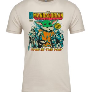 Star Wars The Mandalorian Comic Book Cover Sweatshirt and T-Shirt This Is The Way Mythosaur Baby Yoda Grogu Din Djarin image 5
