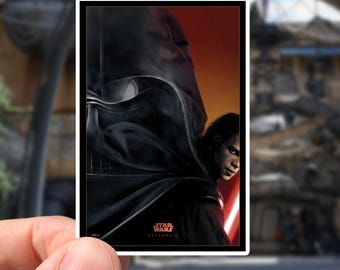 Affiche alternative du film Star Wars III La Revanche des Sith | Sticker étanche Dark Vador Anakin Skywalker