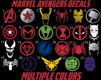 Marvel ST MPACK KAC2 Kawaii Car Window Decal Pack 2 Marvel ST MPACK KAC2 Kawaii Car Window Decal Pack 2