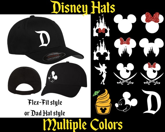 Disney Hats Mickey Mouse Hat Fit Flex Mouse - From Castle Cinderella Hat Minnie Tinkerbell & Dad Etsy US Annual Passholder Ships