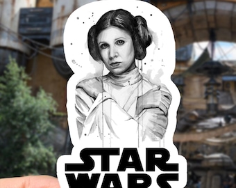 Star Wars Princess Leia waterproof Sticker