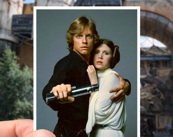 Star Wars Luke Skywalker and Princess Leia waterproof Sticker
