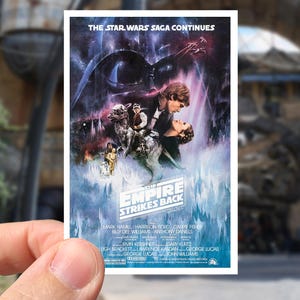 Star Wars Empire Strikes Back movie poster sticker | Original 1980 Movie Poster waterproof Sticker