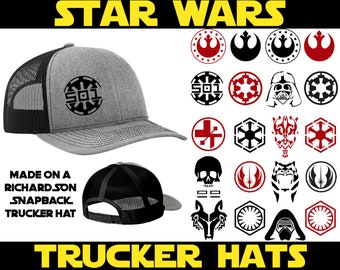 Star Wars Trucker Hats | 501st, Rebel, Empire, Jedi, Sith, Kylo Ren, Ahsoka, Vader, Bad Batch, Medic, Wolfpack, New Republic, First Order