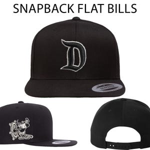 Disneyland D Steamboat Willie Musse Pigg 1928-kepsar | Broderade på SnapBack Flat Bills, FlexFits och justerbara "pappa"-kepsar bild 2