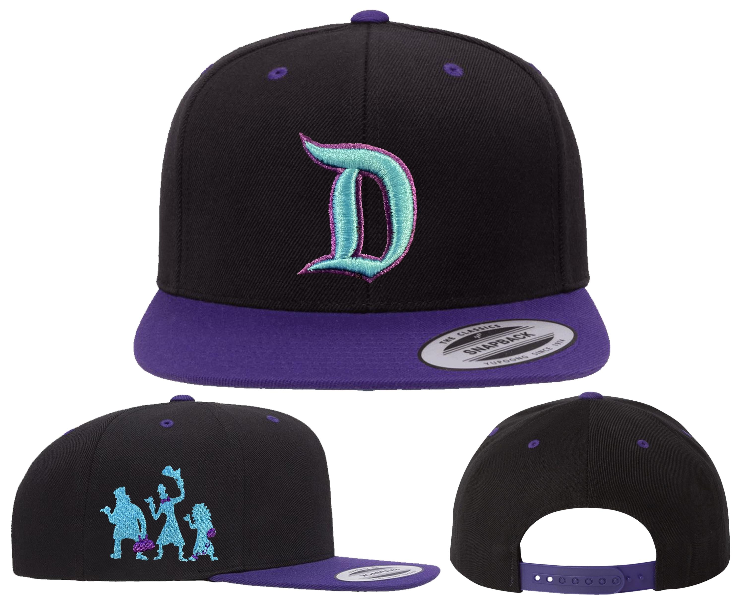 NEW! HAUNTED MANSION WALLPAPER EMBROIDERED VIOLET HAT CAP DISNEY HALLOWEEN 2025 New 2025 Haunted Mansion Collection Celebrates Halloween main image 2