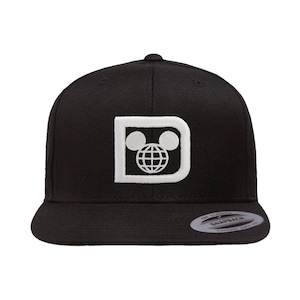 Vintage Disney "D" Hats | Embroidered on Flex Fit Hats, Adjustable "Dad" hats, SnapBack Flat Bill Hats and Truckers