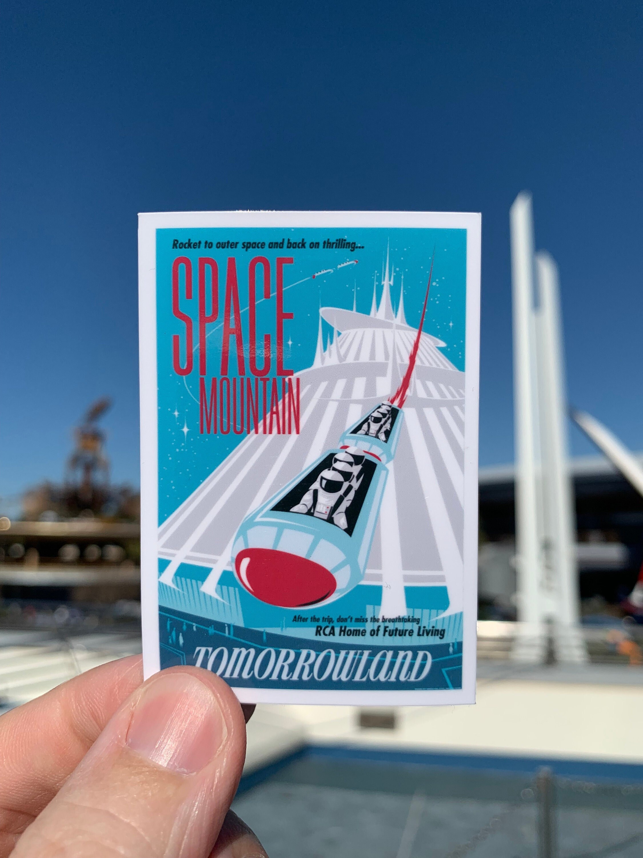 ディズニー　ポスター　スペースマウンテン　ディズニーグッズ ディズニー テーマパーク「トゥモローランド/スペース