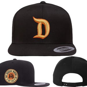 Disneyland Big Thunder Mountain "D" Hats | Embroidered on SnapBack Flat Bill Hats, Flex Fit Hats and Adjustable "Dad" hats