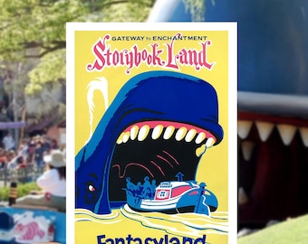 Disney's Storybook Land Canal Boats Sticker | Waterproof | Original Attraction Poster