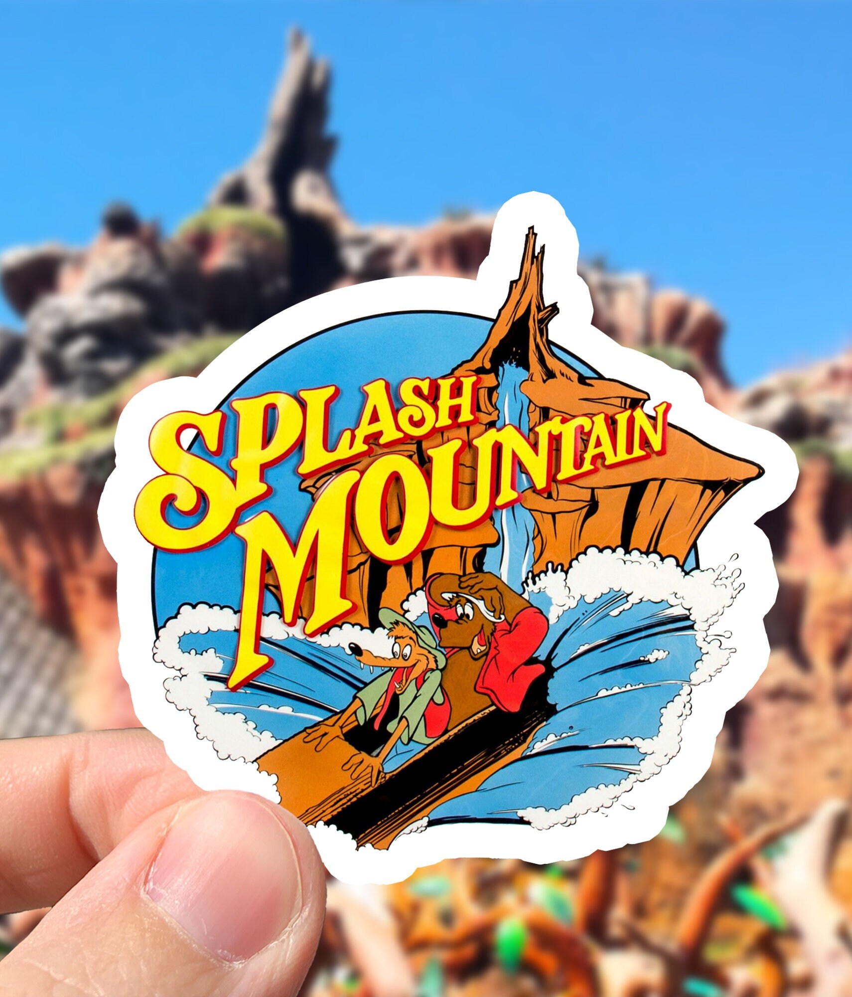 Disney Splash Mountain Brer Bear and Brer Fox Sticker | Waterproof ...