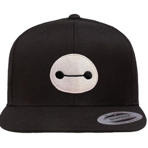 Disney Baymax Big Hero 6 Hats | Embroidered on Flex Fit Hats, Adjustable &quot;Dad&quot; hats, SnapBack Flat Bill Hats and Beanies