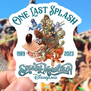 Disney Splash Mountain One Last Splash Sticker | Waterproof | Disneyland