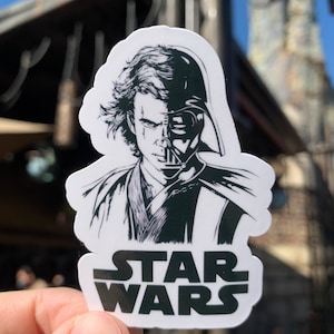 Star Wars Anakin Skywalker Darth Vader split waterproof Sticker