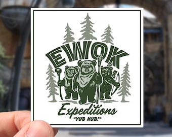 Star Wars Ewok Expeditions Yub Nub waterproof Sticker