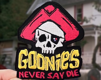 The Goonies One Eyed Willie Iron-On Patch | Custom Embroidered