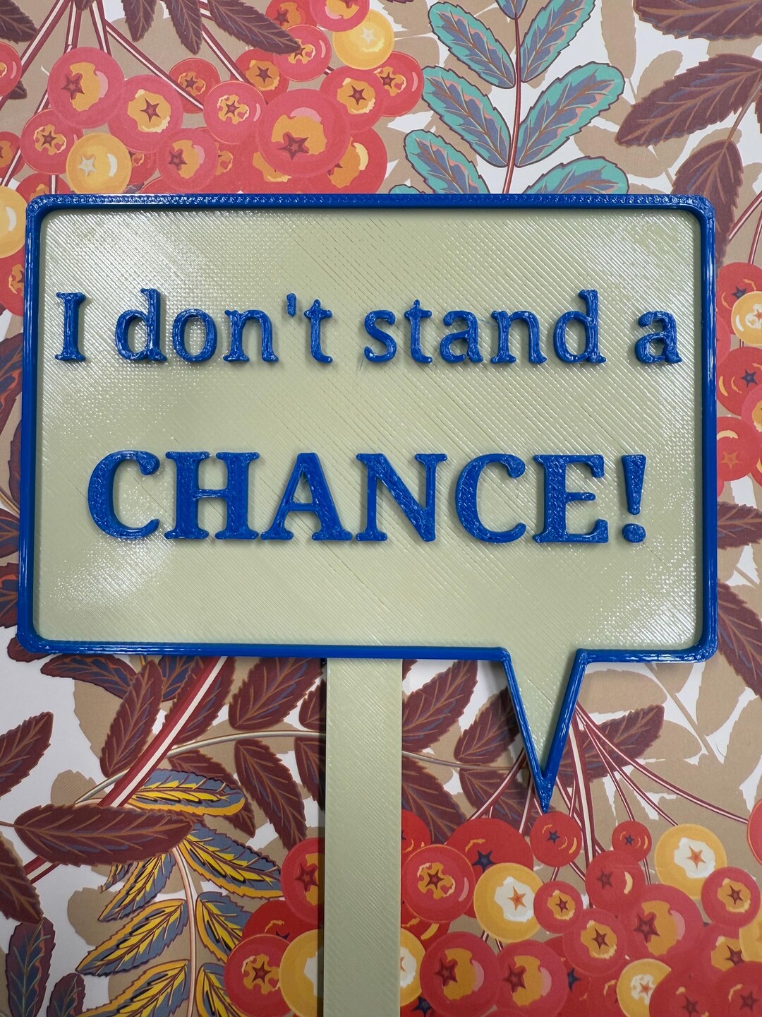 I Don’t Stand a CHANCE! 3D Printed Pot Pick - Fun Garden Marker & Plant ...