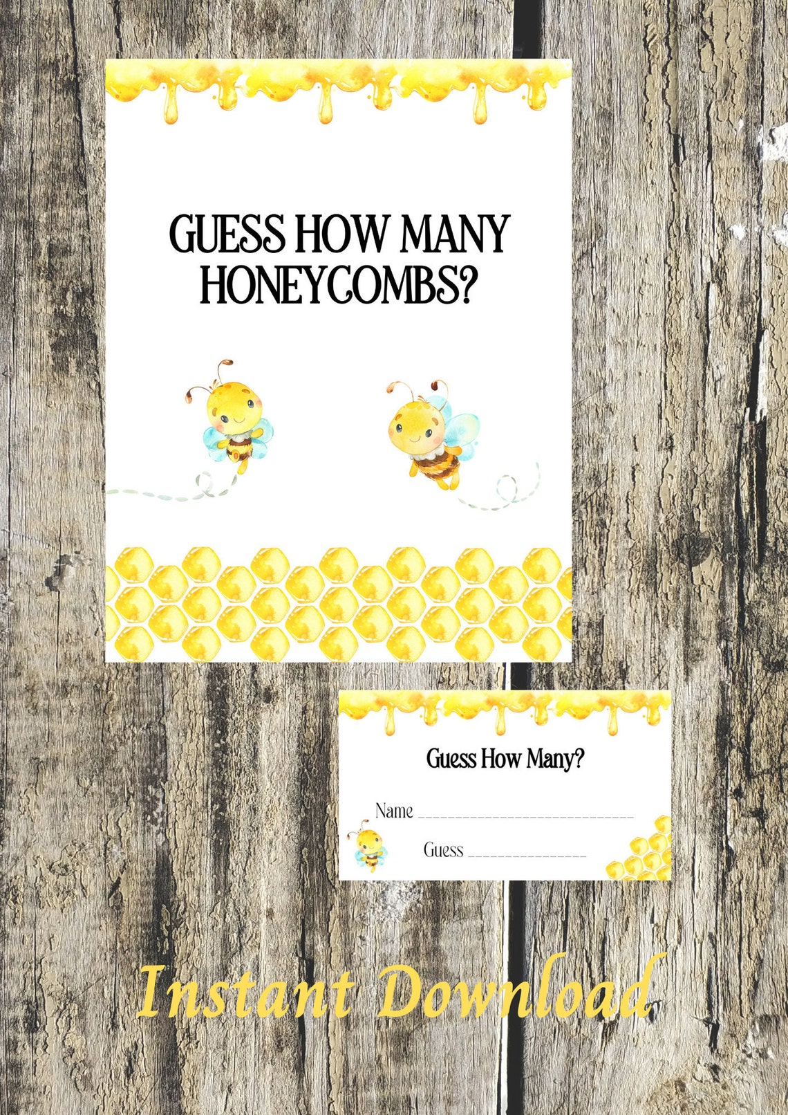 Printable baby shower games guess how many mommy Etsy